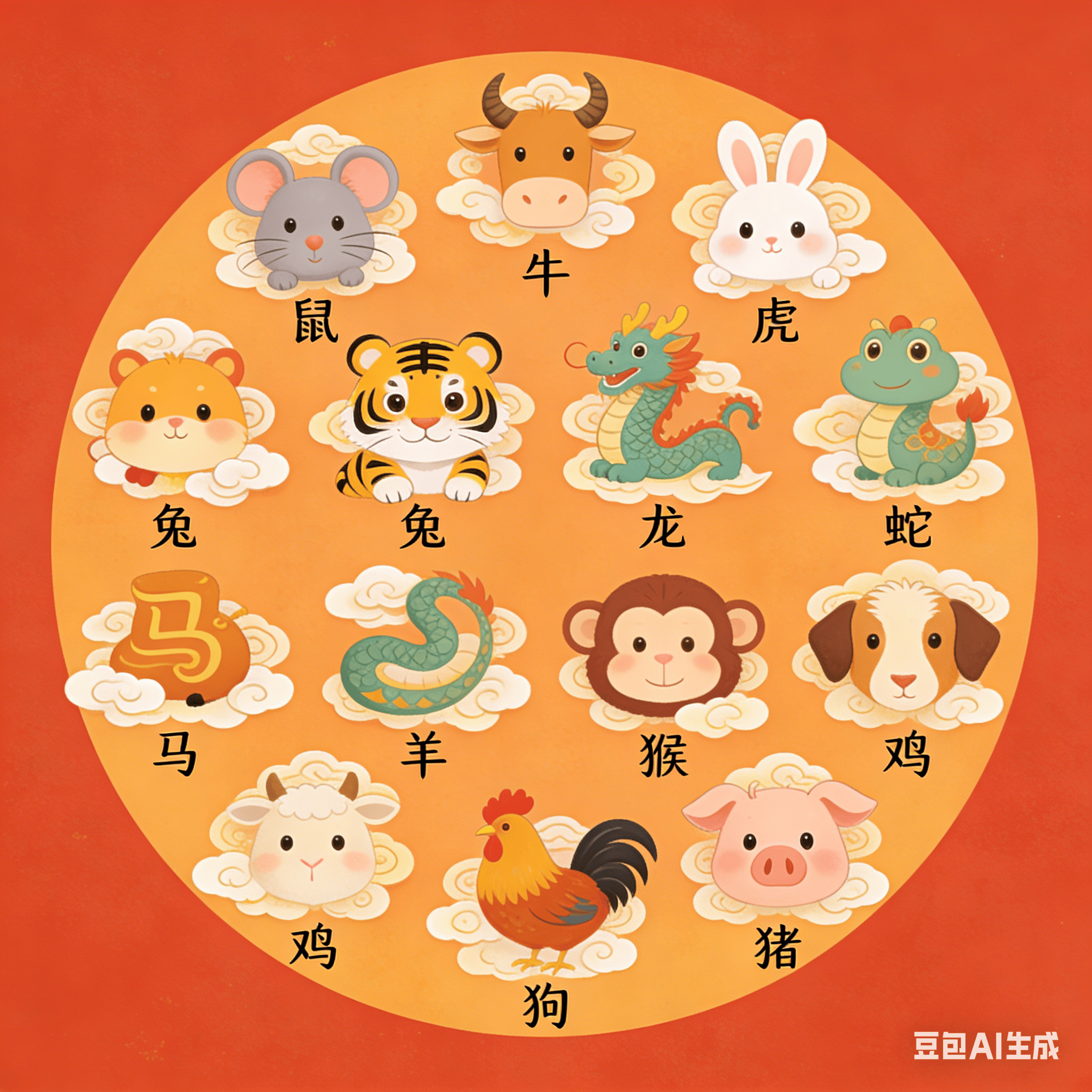 2024年12生肖表图(2024年12生肖表图片)