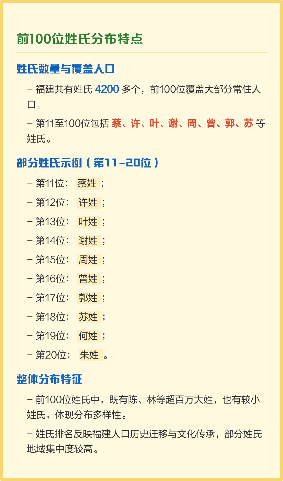 百家姓的张排第几位