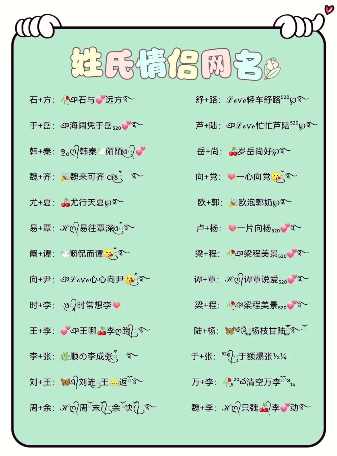 姓名相加测试两人关系