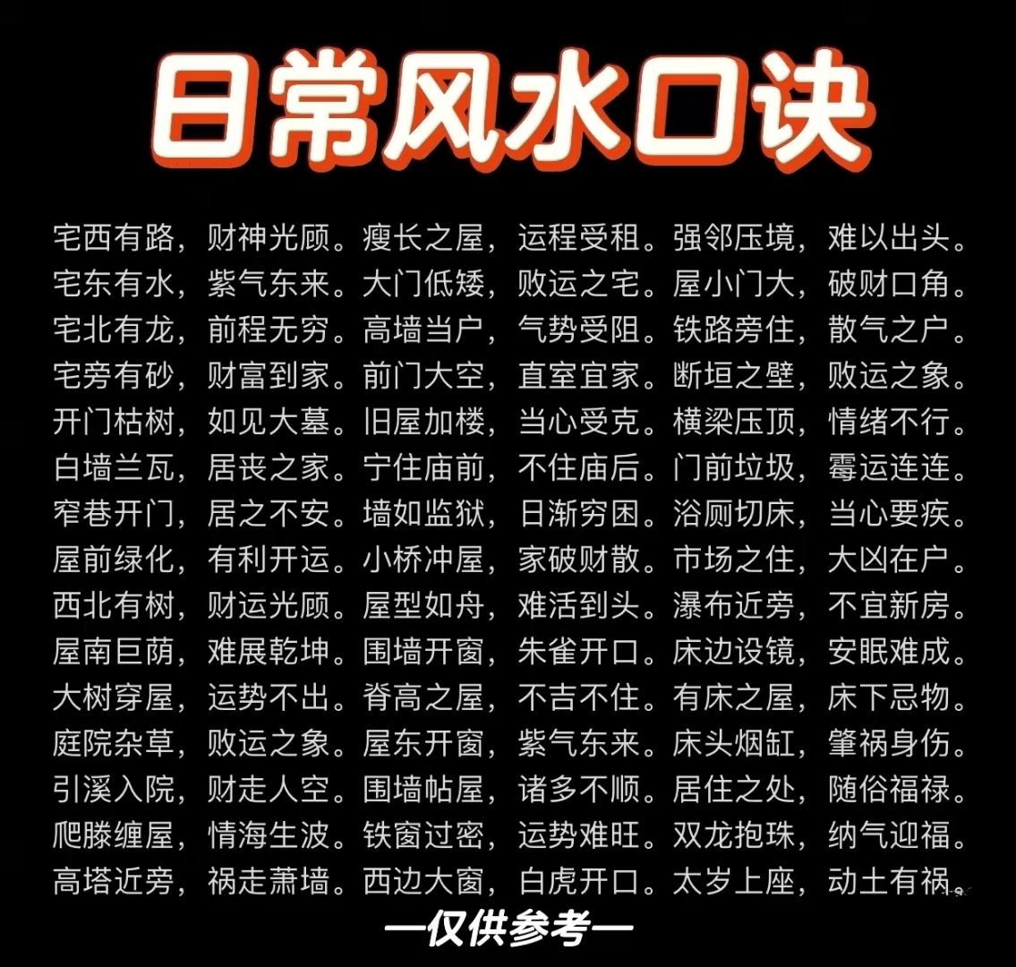 风水必背口诀聚风藏气的意思