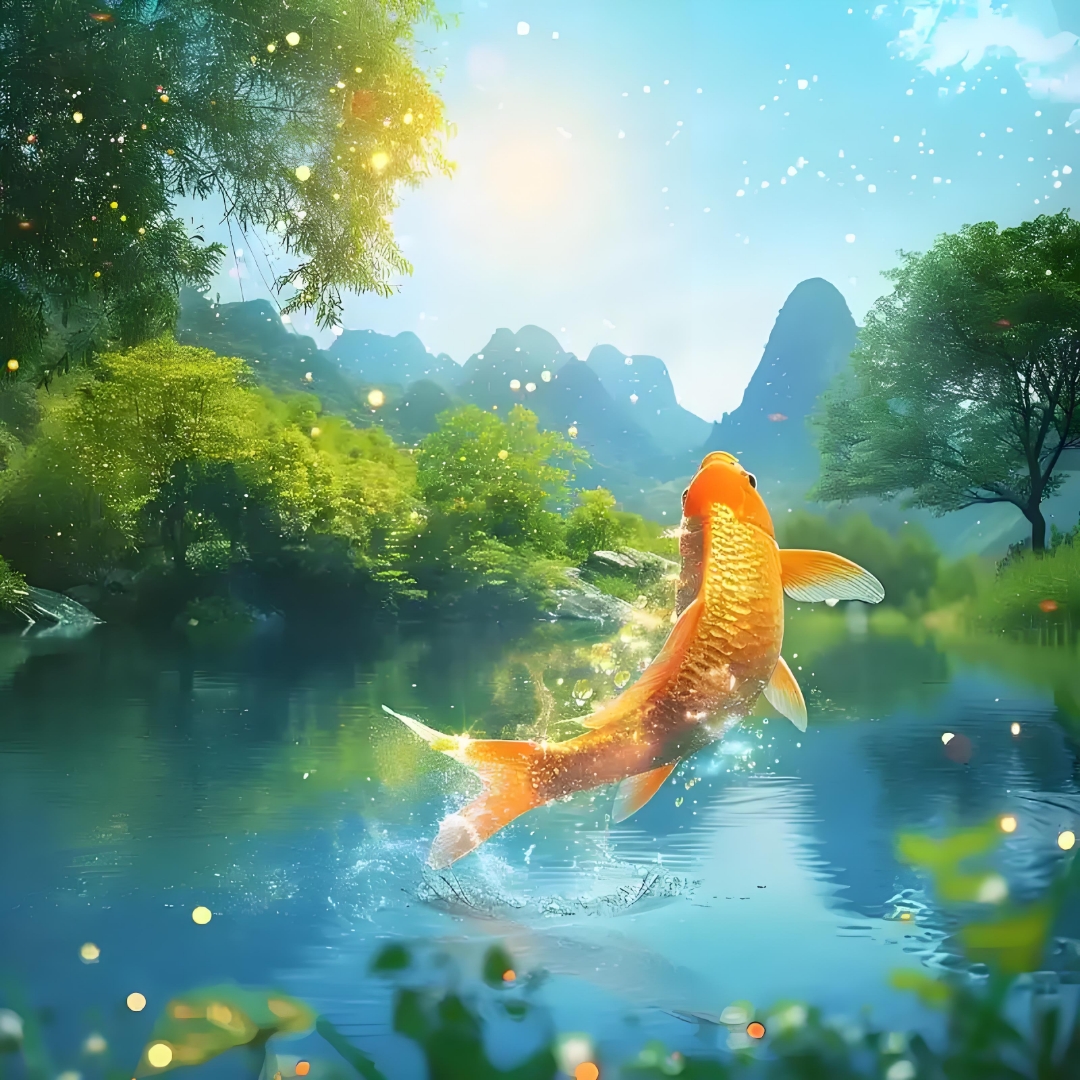 风水招财风景图片