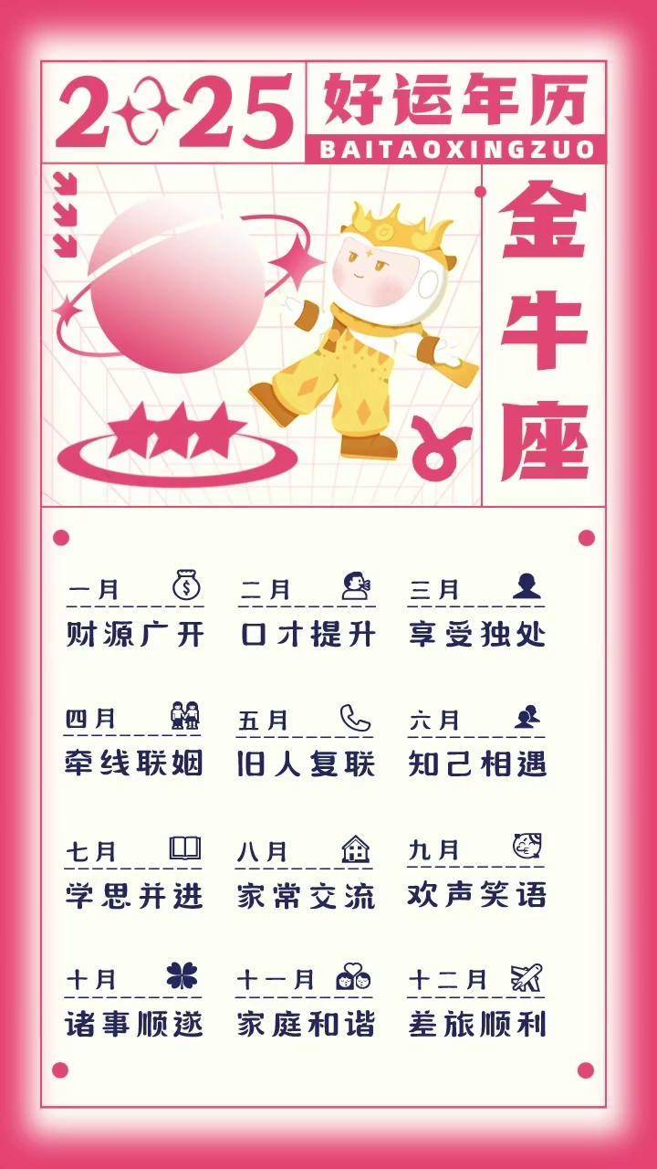 关于金牛座运势运势查询的信息