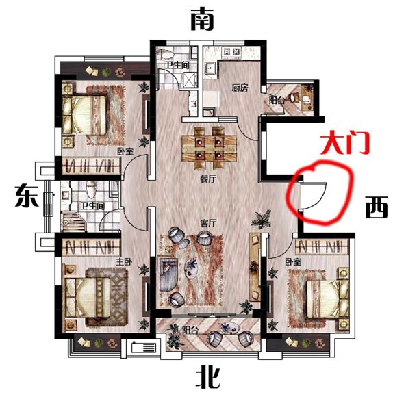 自建房坐东朝西最佳户型图