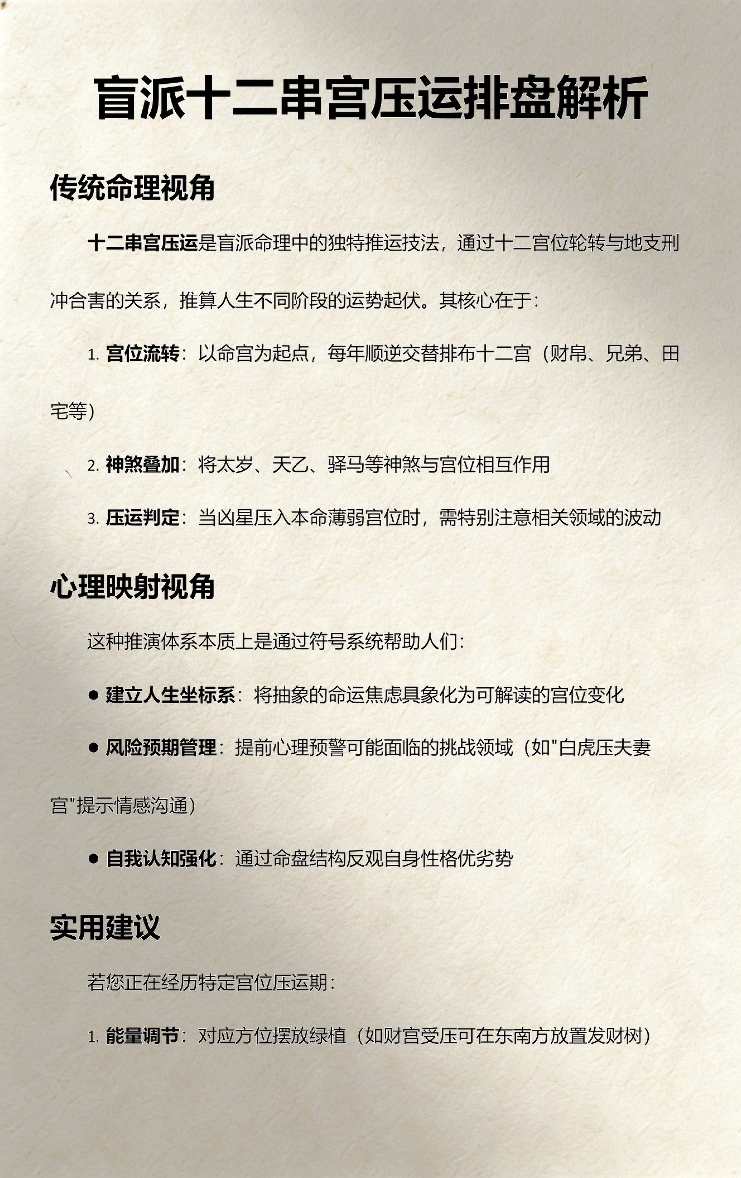 高人运势要素