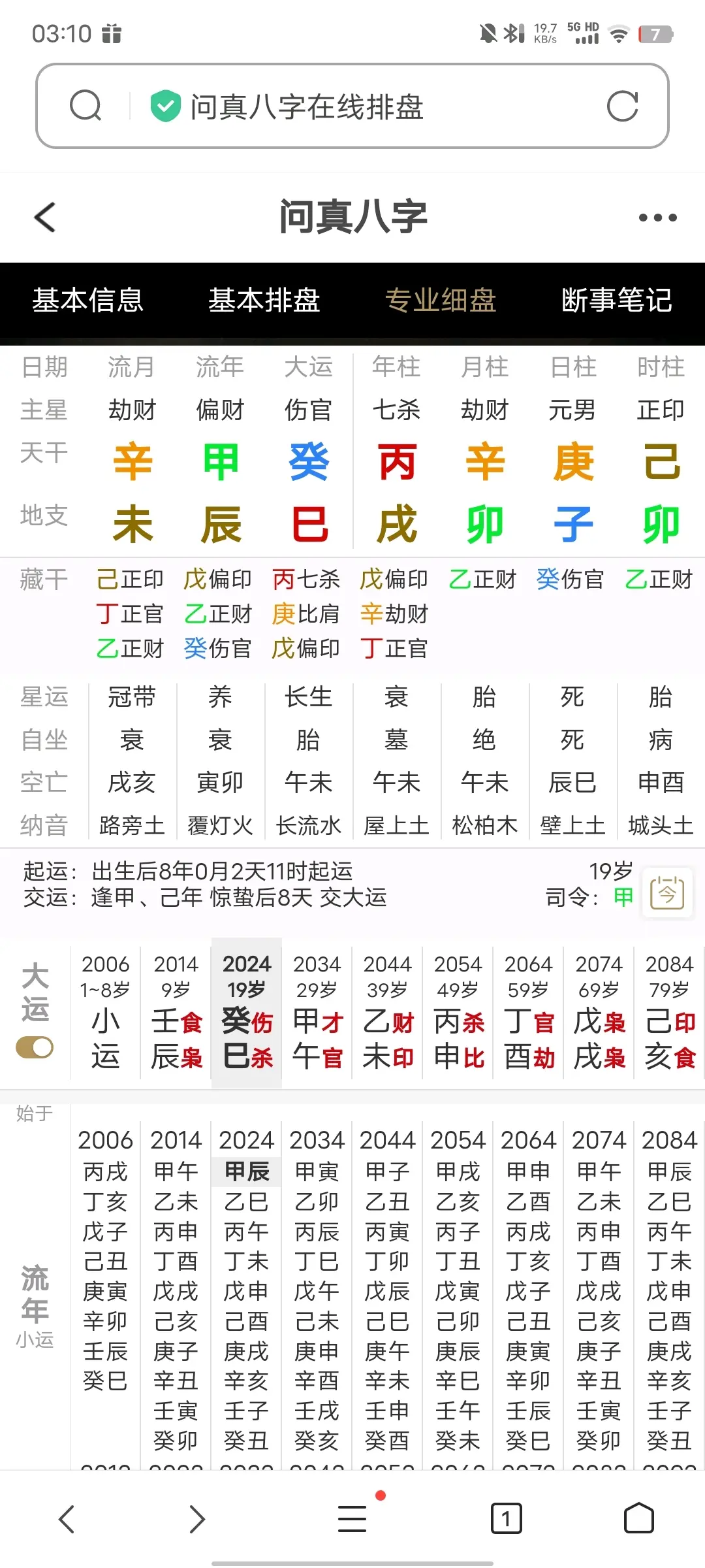 批八字详细解释