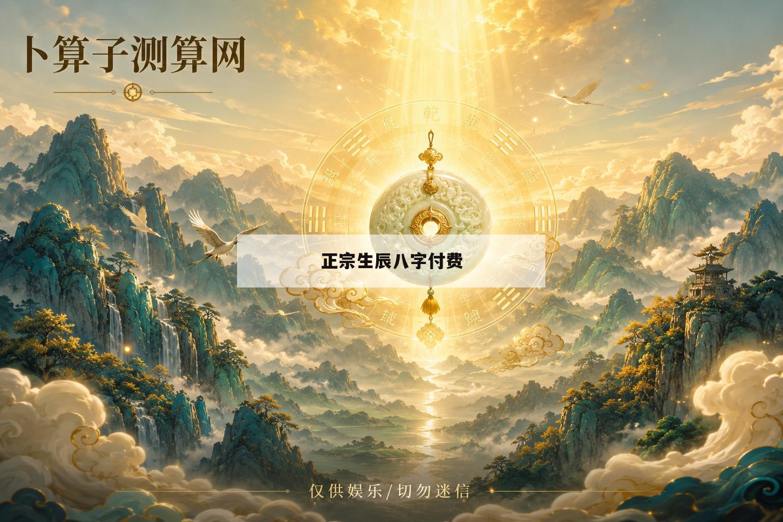 正宗生辰八字付费(生辰八字算命免费平台)