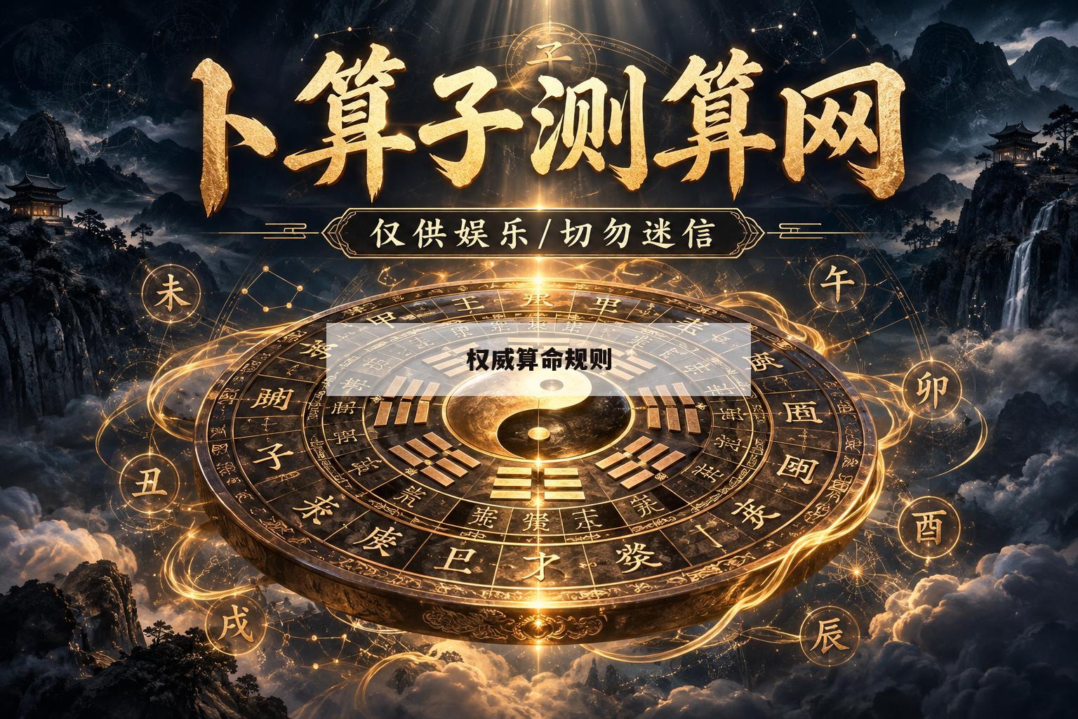 权威算命规则(权威算命规则有哪些)
