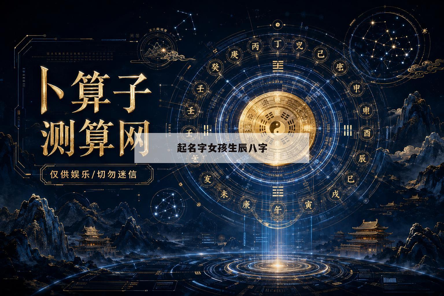 起名字女孩生辰八字(女孩八字取名热门推荐)